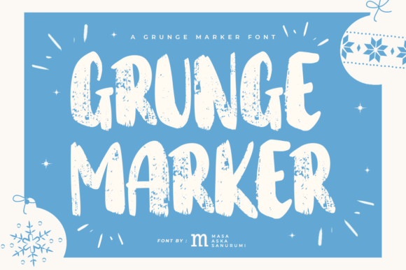 Grunge Marker Display Font