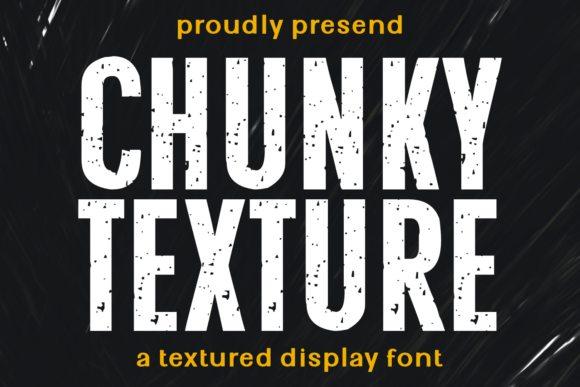 Chunky Texture Grunge Display Font