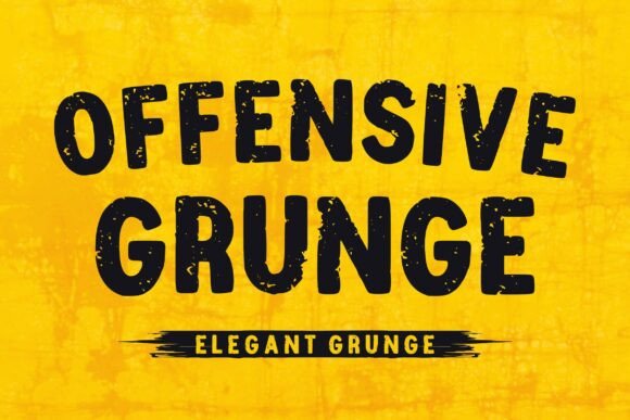 Offensive Grunge Display Font