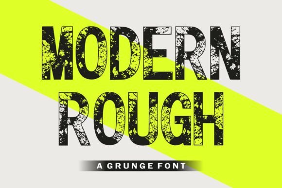 Modern Rough Grunge Display Font