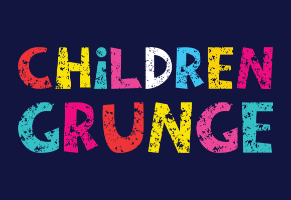 Children Grunge Handwritten Typeface