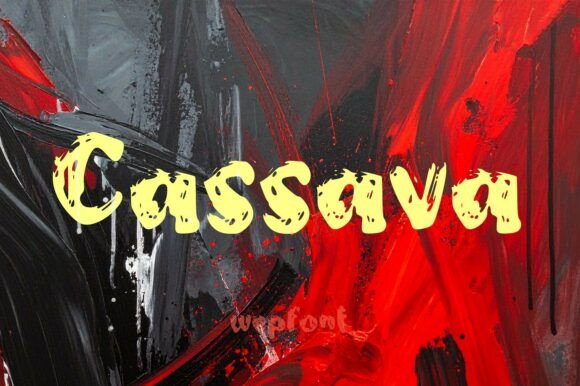 Cassava Grunge Brush Font