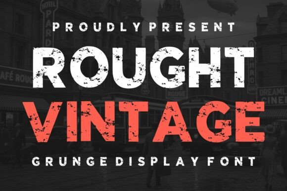 Rought Vintage Grunge Display Font