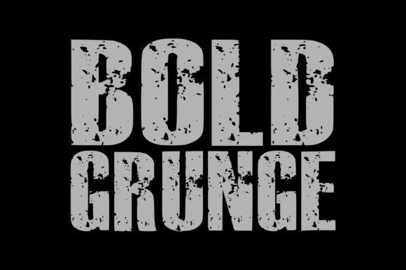Bold Grunge Blotchy Texture Display Font