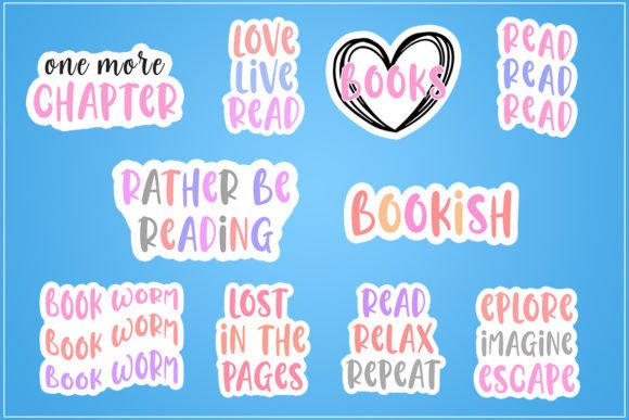 Digital Book Quote Sticker Bundle