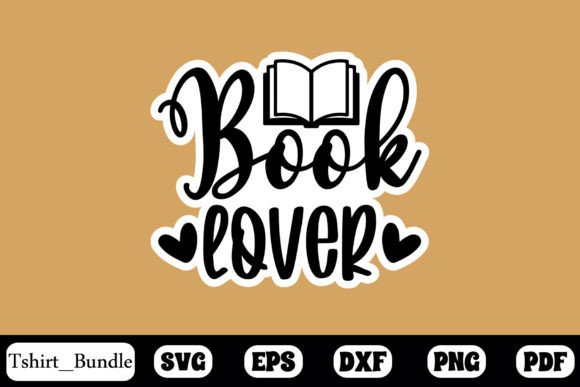 Book Lover Vector Sticker Design Bundle