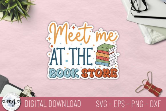 Book Lover Sticker Vector Design Bundle