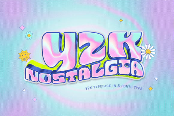 Y2K Nostalgia Retro Display Font