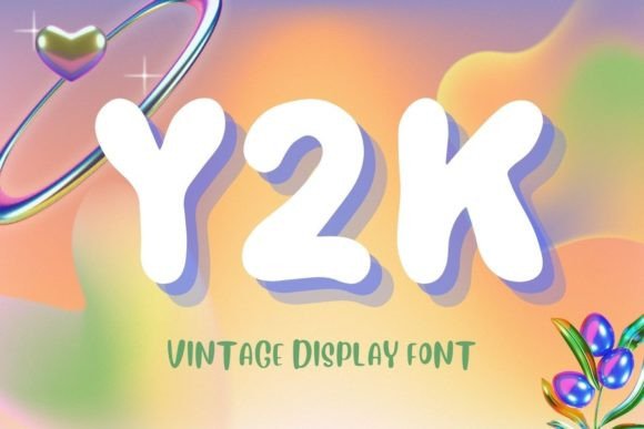 Moonbound Y2K Display Font