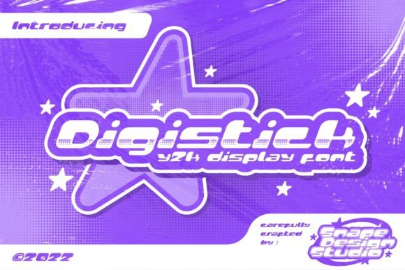 Digistick Futuristic Y2K Font