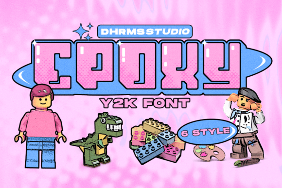 Epoxy Y2K Pink Pop Display Font