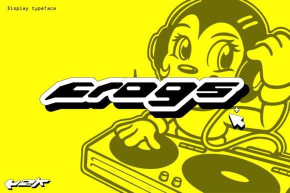 Frogs Y2K Sci‑Fi Family Font
