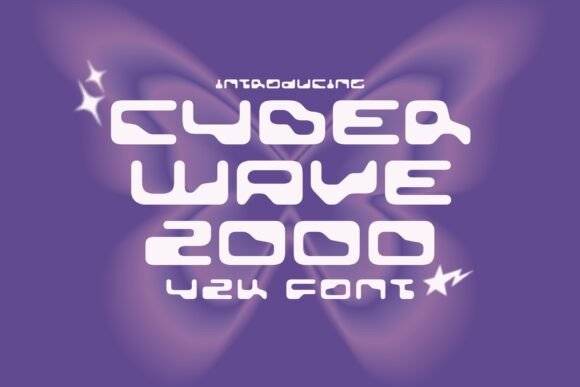 Cyberwave 2000 Glitchcore Y2K Typeface