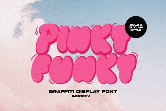 Pinky Funky Graffiti Display Font