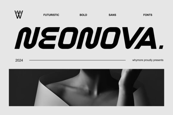 NEONOVA Futuristic Geometric Condensed Typeface