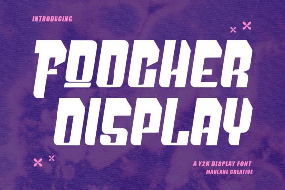 Foocher Y2K Display Font