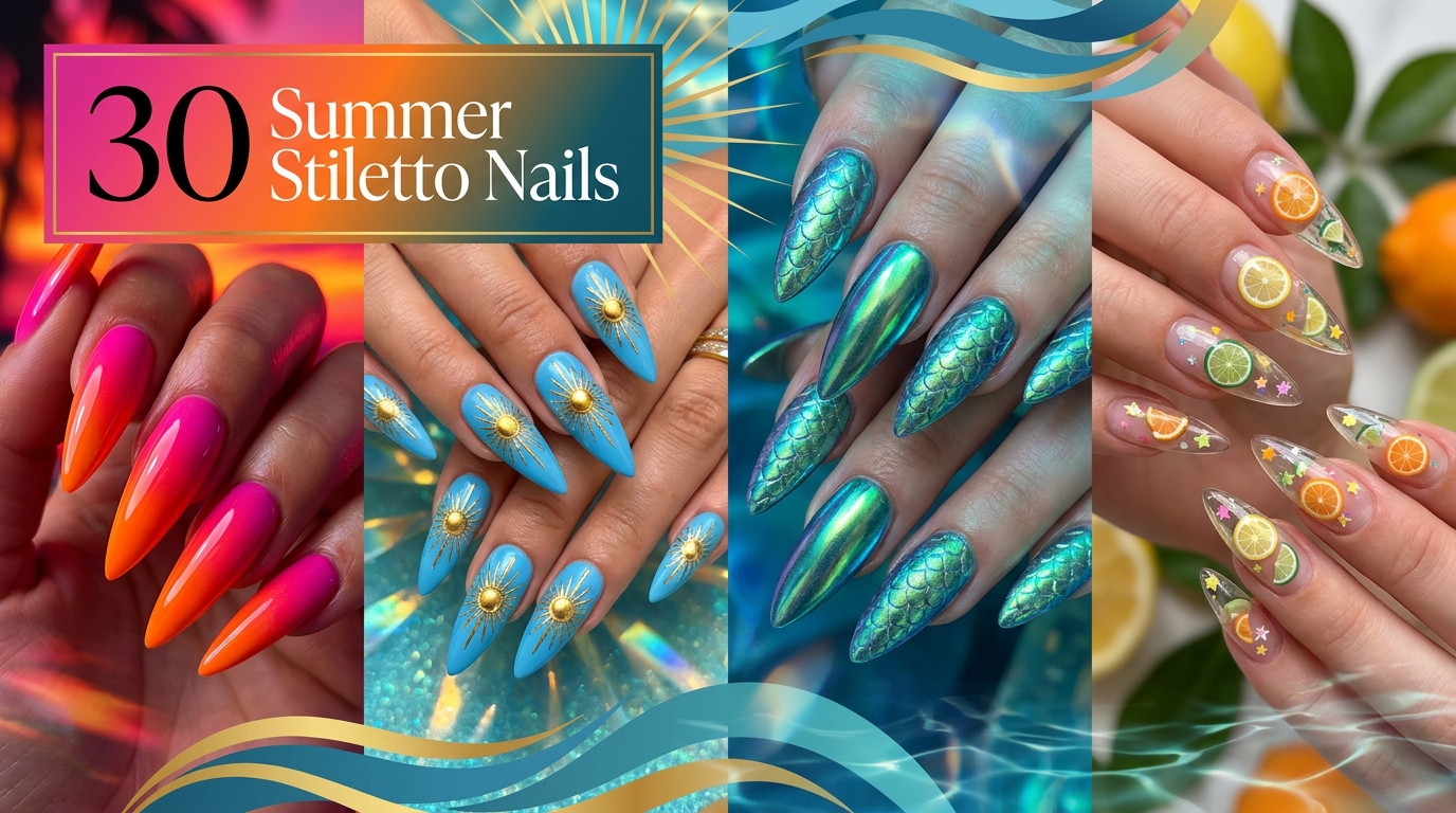 🔥 30 Summer Stiletto Nails That Turn Heads on the Beach