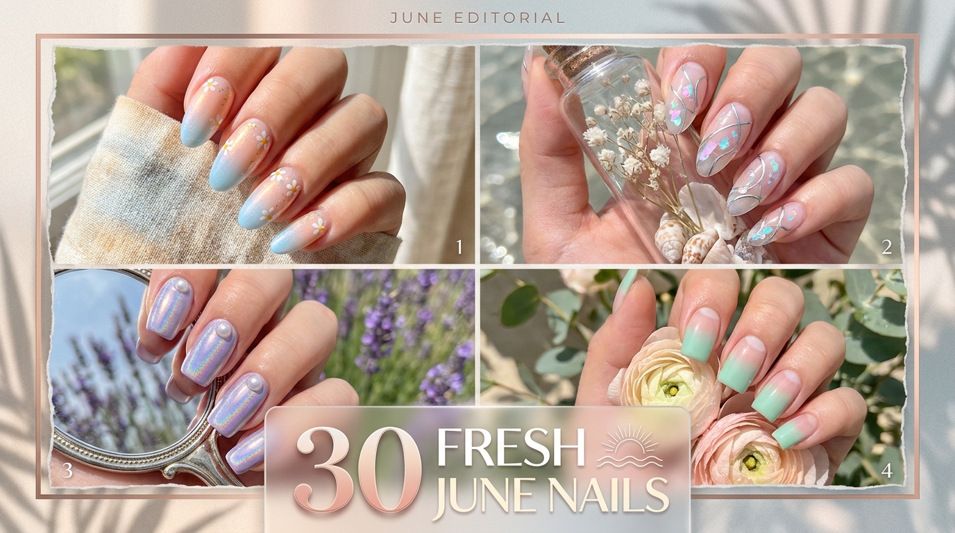☀️ 30 Fresh June Nails to Wear Now