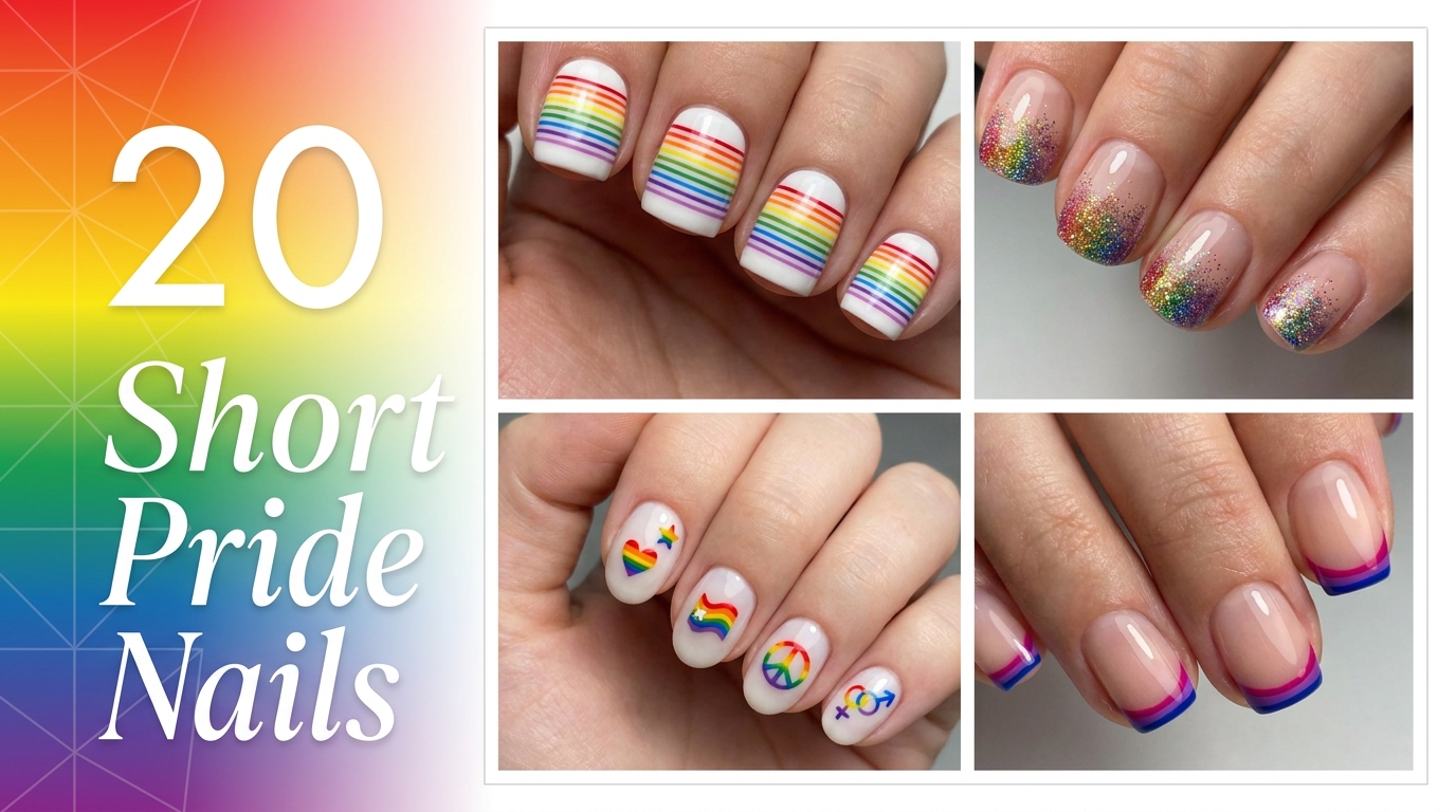 🌈 20 Short Pride Nails That Pack a Punch