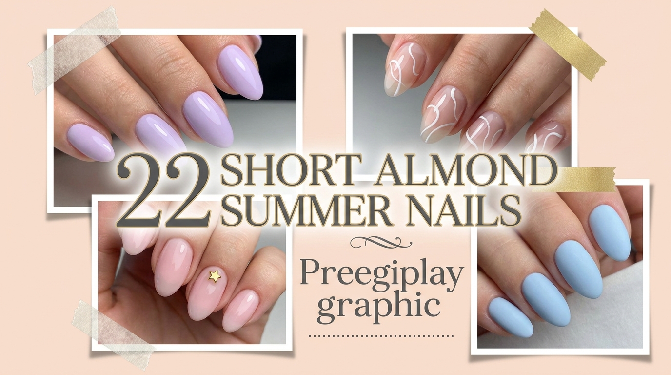 🌸 22 Chic Short Almond Summer Nails for Everyday Glam