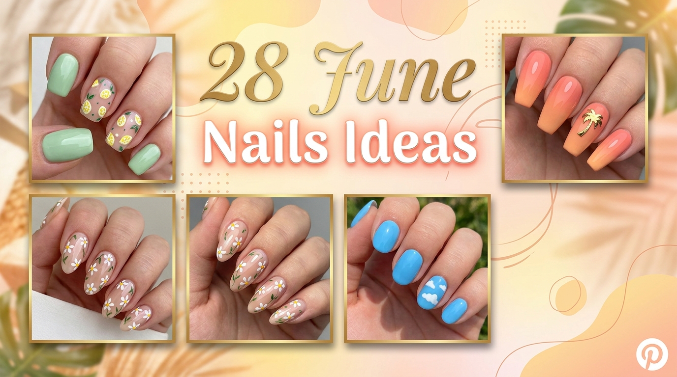 ✨ 28 Fresh June Nails Ideas to Celebrate Sunny Days