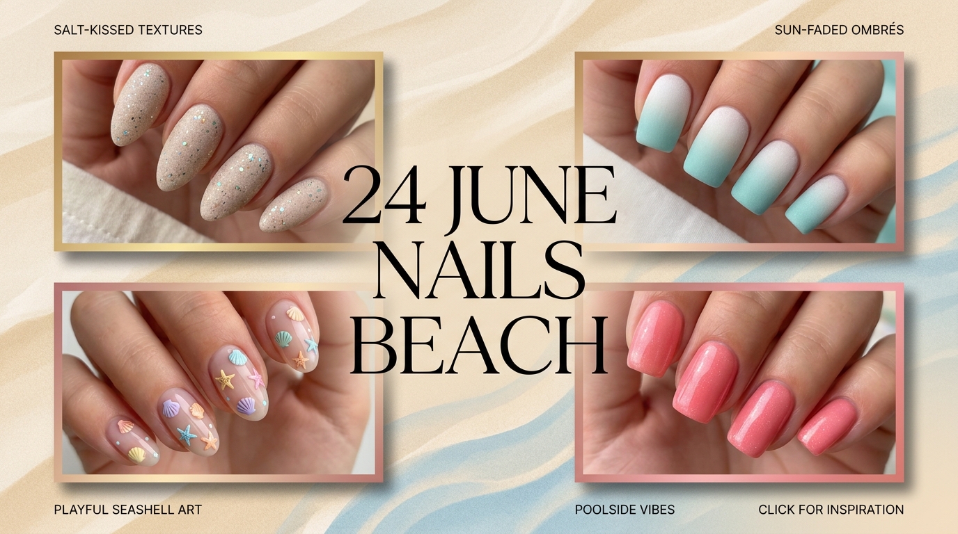 🏖️ 24 Sandy June Nails Beach Looks to Slip Into Vacation Mode