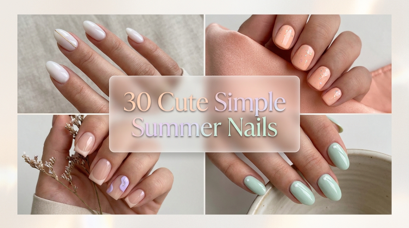 🌞 30 Cute Simple Summer Nails to Copy Right Now