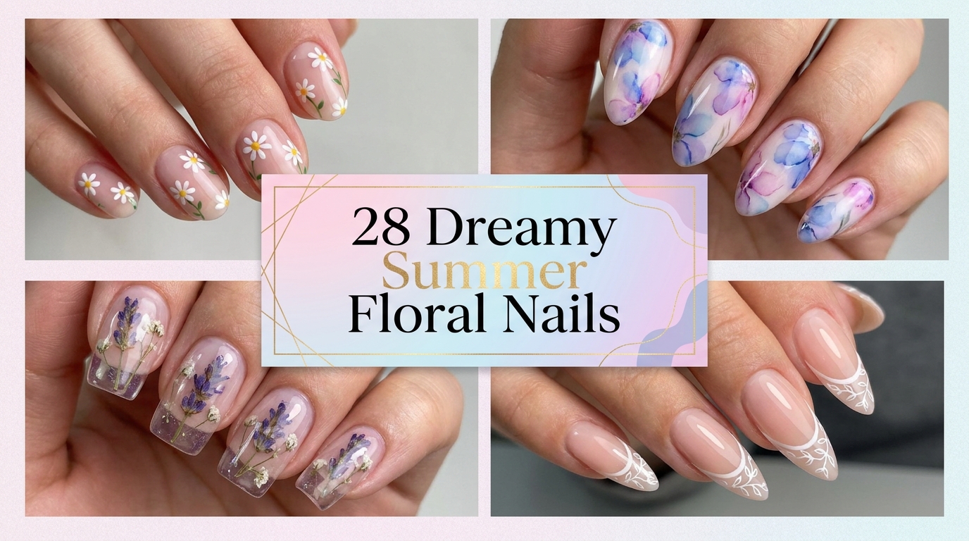 🌺 28 Dreamy Summer Floral Nails That Bloom on Your Feed