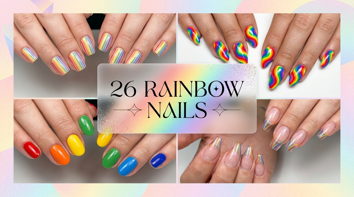 🌈 26 Rainbow Nails for Maximal Color Mood