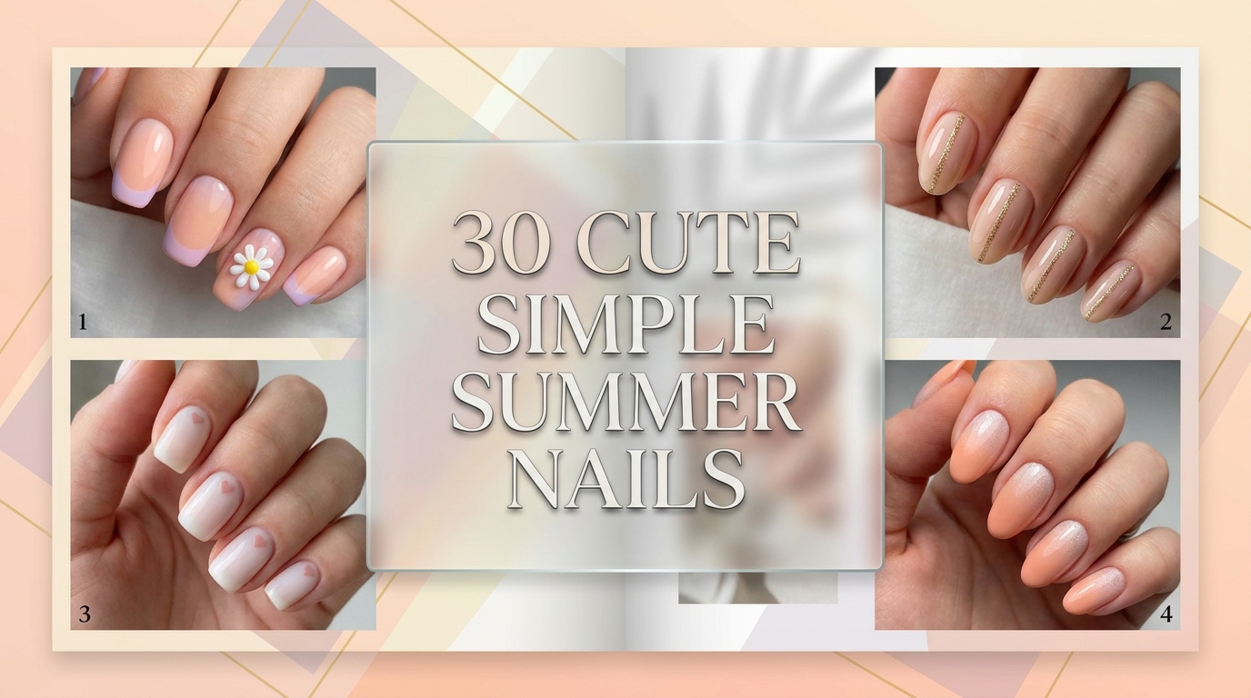 💖 30 Cute Simple Summer Nails Ideas to Wear All Season