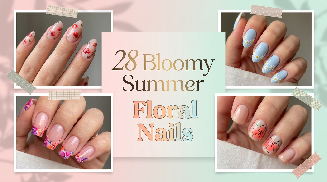 🌸 28 Bloomy Summer Floral Nails That Make a Statement