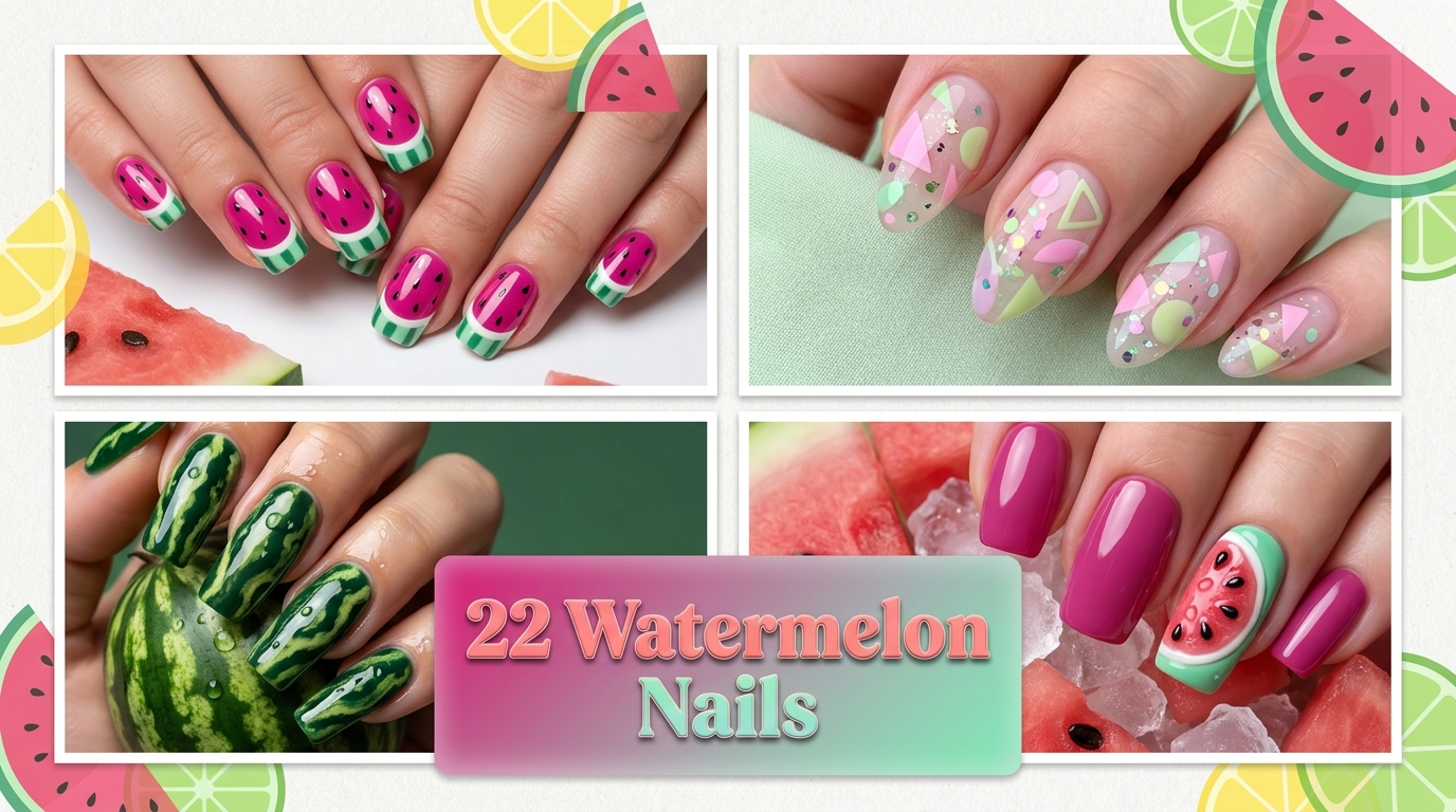 🍉 22 Watermelon Nails So Cute You’ll Crave Summer