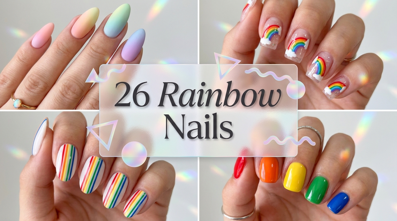 🌈 26 Rainbow Nails That Turn Heads Instantly