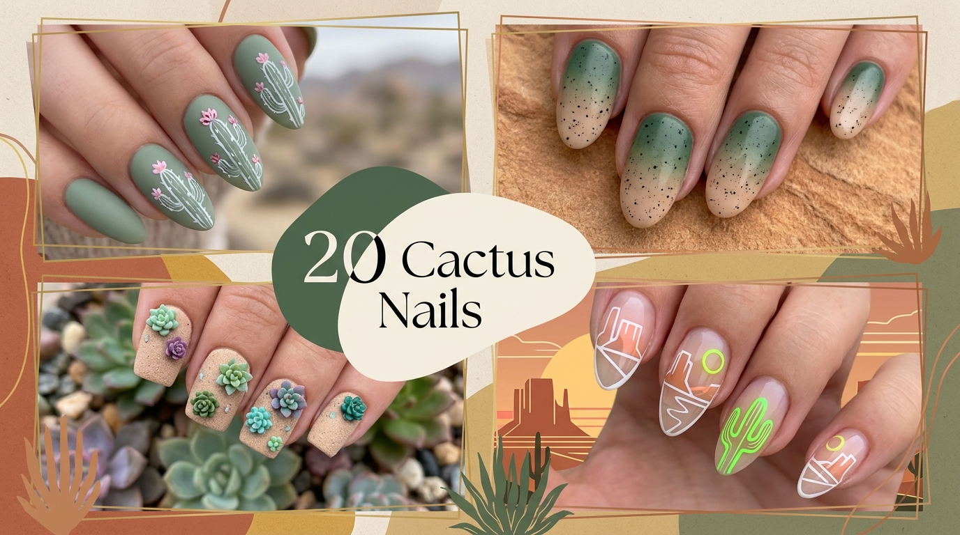 🌵 20 Cactus Nails That Give Desert Chic Vibes