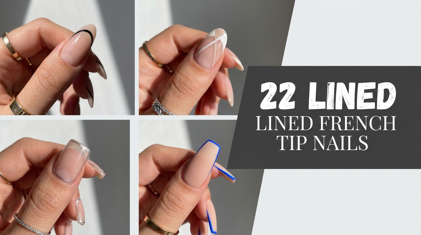 ⚡ 22 Sharp Lined French Tip Nails for Clean, Bold Energy