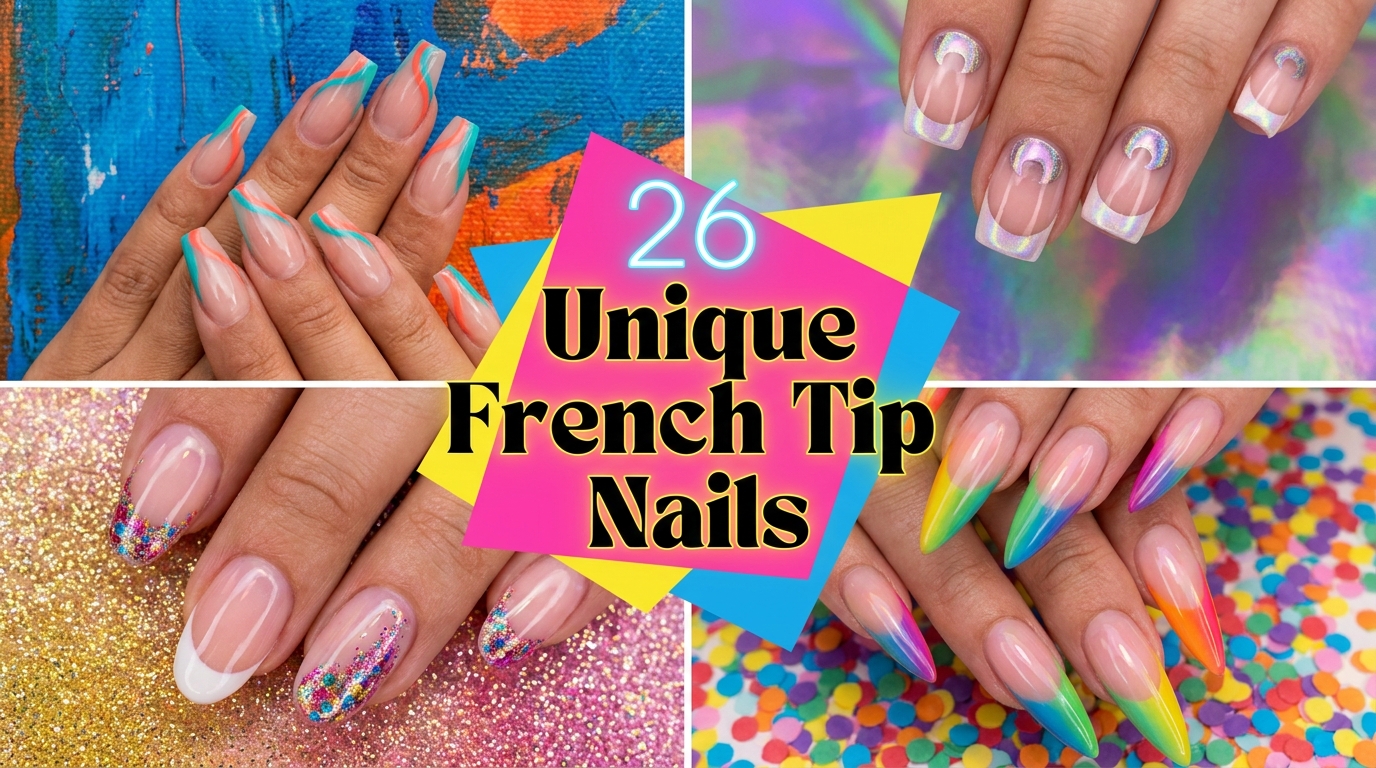 🎨 26 Uniquely Clever French Tip Nail Designs You Haven't Seen