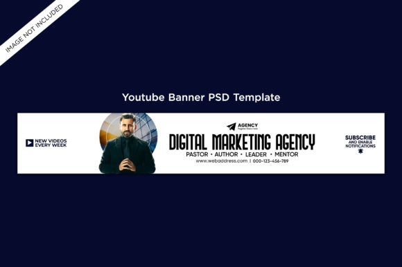 Editable YouTube Banner PSD Template