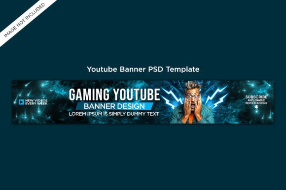 Editable YouTube Banner Template PSD
