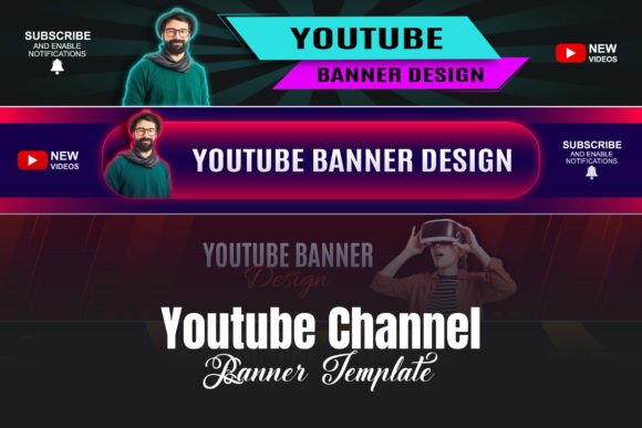 Creative YouTube and LinkedIn Banner Template