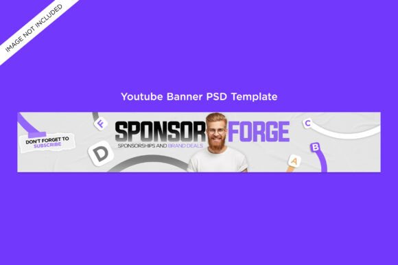 Editable YouTube Banner PSD Design