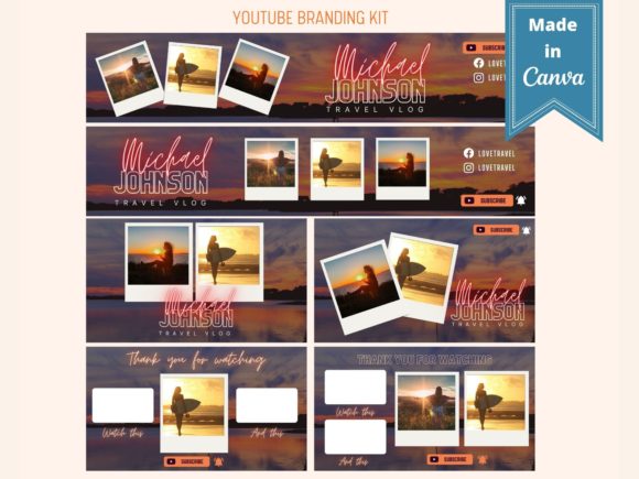 Comprehensive YouTube Channel Graphics Kit