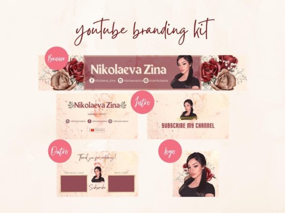 Flower YouTube Branding Set