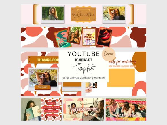 Girl Power YouTube Branding Kit