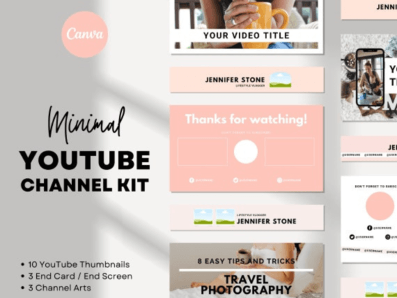 Complete YouTube Channel Branding Kit