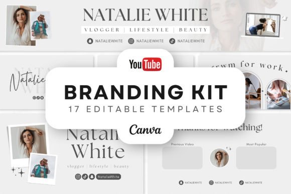 Minimal Gray YouTube Branding Kit