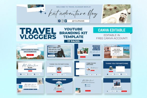 YouTube Travel Branding Kit