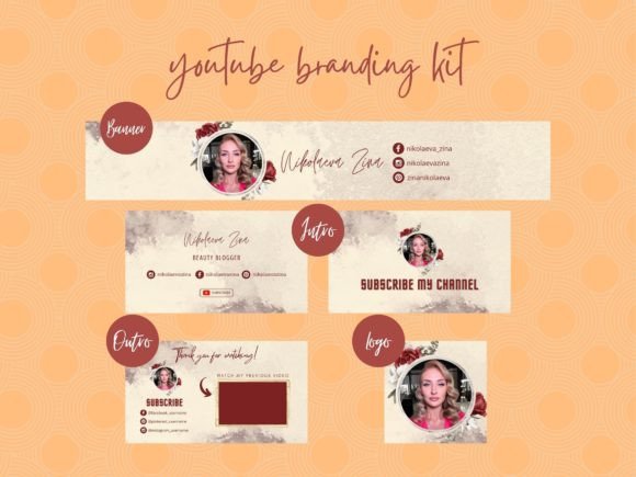 Wedding Flower YouTube Branding Kit