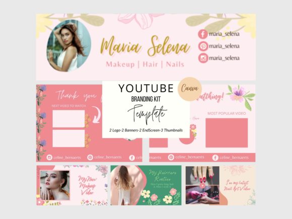 Modern Minimal YouTube Complete Branding Kit