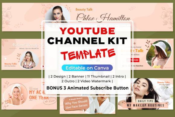 Customizable YouTube Channel Graphics