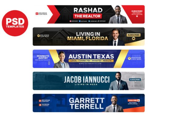 Professional YouTube Banner Templates